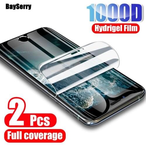 2Pcs 100D Curved Hydrogel Film For iPhone 12 11 Pro XS Max XR X Screen Protector for iphone SE 2 2020 8 7 Plus Ultra-Thin Film