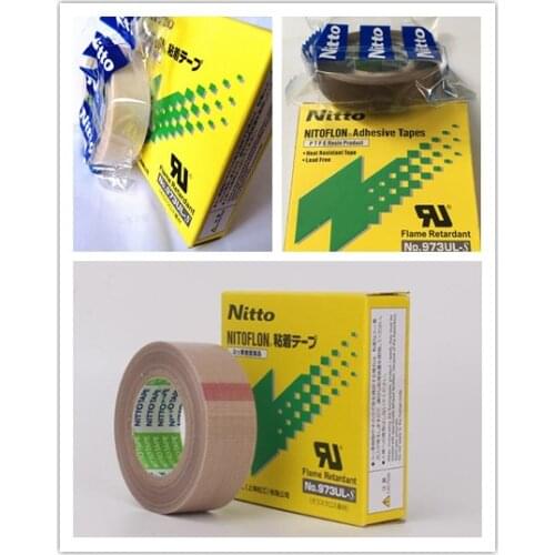 3pcs T0.13mm*W13mm*L10m Japan NITTO DENKO Tape NITOFLON Waterproof Single Sided Tape 973UL-S