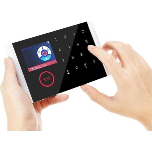 Multi Language Wireless Gsm Burglar Alarm Wifi APP Home Alarm Host Wireless Doorbell Alarm System Intelligent Voice Alarm