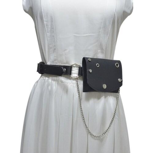 Fashion Womans Multifunction Punk Chain belt with bag