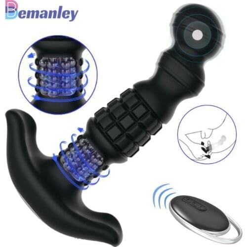 Male Anal Plug Vibrator Prostate Massager Masturbation Device Female Stimulator Vagina Dildo Remote Control Male Anal Sex Toy