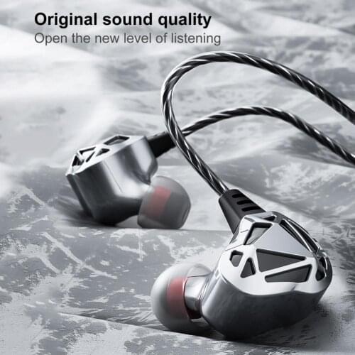 New F5 Hollow Subwoofer Heavy Bass Volume Control Anti-Noise Earphones With Mic Setro In-Ear Wired Headset For Xiaomi Huawei