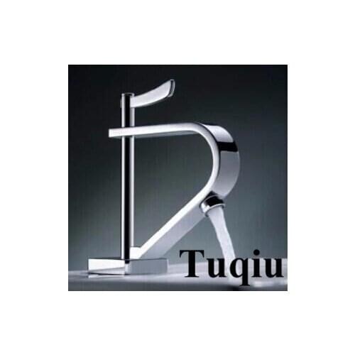 New arrival high quality brass material single lever chrome plating bathroom high sink tap basin faucet with German craftwork