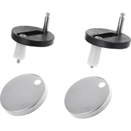 2Pcs Top Fix WC Toilet Seat Hinges Fittings Quick Release Hinge Screw