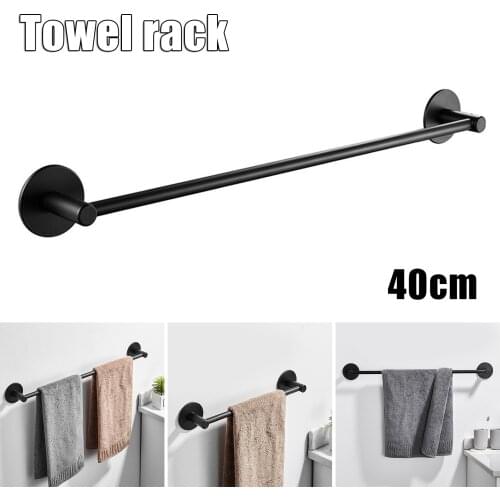 Towel Bar Bathroom Towel Holder Kitchen Dishes Cloth Hanger No Drill Aluminum Rustproof Wall Mount Rack UD88