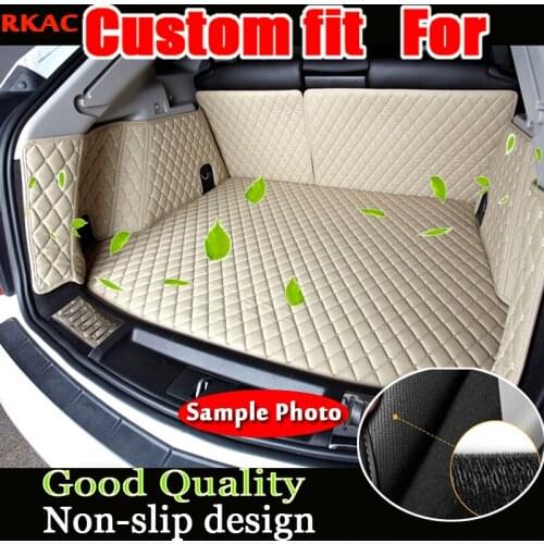RKAC custom fit pu leather car full trunk mat cargo mats for renault captur Kaptur Renault Samsung QM3 2014 2015 2016 2017