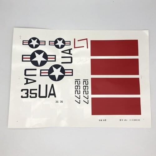 Water Sticker for Freewing 64mm F9F Electric RC Plane FJ10311 07