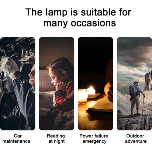 LED Neck Hanging Light Magnetic Work Lamp Ultra-Bright Flexible Book Light for Reading in Bed for Knitting Camping RERI8