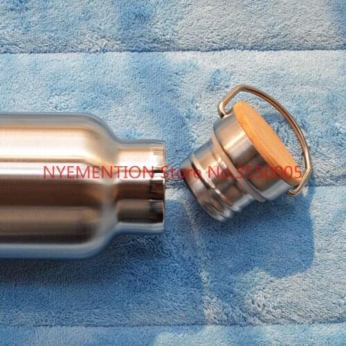 50pcs Stainless Steel Thermos Double Wall Vacuum Insulated Water Bottles Flask Mug Cup Tumbler with Bamboo Cap BPA