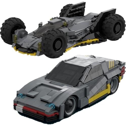World Famous Car Model Sports Racing Car Quadra Turbo R Building Blocks Militarized Batmobile Bricks Hobby Toys for Boys Gifts