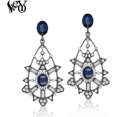VEYO Crystal Earrings For Women Classic Drop Earrings Elegant High Quality Brincos Pendientes
