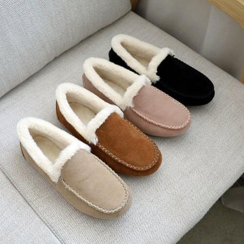 Women 2021 Autumn Winter New Snow Boots Slip on Warm Fur Soft Flat Plush Add Velvet To Ladies Tendon Casual Comfortable Shoes