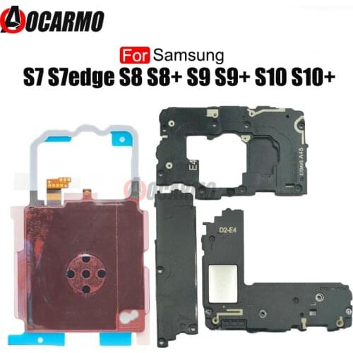 1Set NFC Wireless Coil Charging Signal Antenna Cover Loudspeaker Flex Cable For Samsung S7 Edge S8 S9 S10 Plus S10+ Repair Parts