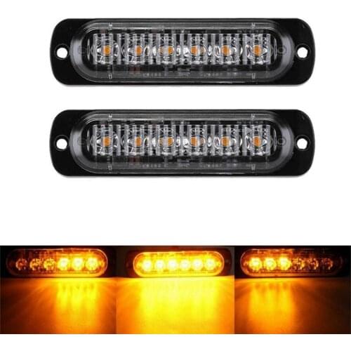 2 feux stroboscopiques pour voitures, lumière d'urgence clignotante pour voiture, camion, remorque