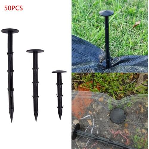 50 Pcs HOT gardening cloth for plastic nails, anti-grass cloth nails, insect nets to nails, shade nails