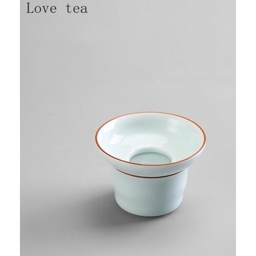 Ceramic Creative Tea Drain Filter Personalized Household Tea Cup Filter Full Ceramic Creative Office Partition Accessories