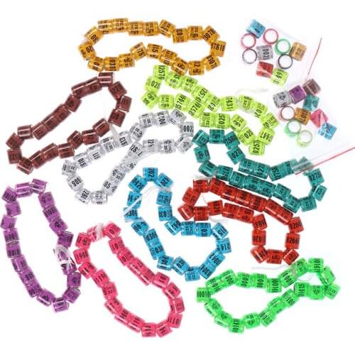 20Pcs 2022 Multicolor Pigeon Foot Ring With Word Earrings Durable Bird Ring Bird Tools