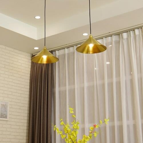 American Creative All-copper Restaurant Three-headed Chandelier Billiard Billiards Chandelier Long Bar Lamp Single-head LED Lamp