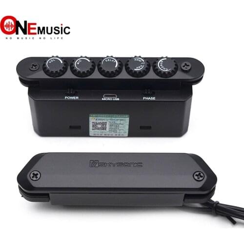 Skysonic R2 RESONANCE Pickup Magnetic Mic Pickup with Reverb Chorus Delay Effect Guitar Pickup with Resonant Speaker