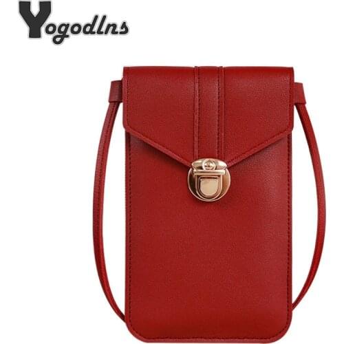 Touch Screen Mobile Phone Bag Mini Crossbody Bags for Women Phone Bag for Phone Cash Female Single Shoulder Handbags Wallet sac