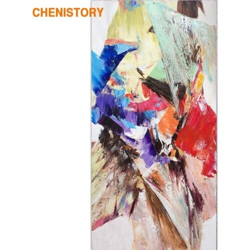 CHENISTORY Frame Abstract Picture DIY Painting By Numbers Acrylic Paint On Canvas Wall Art Picture For Living Room 60x120cm Arts