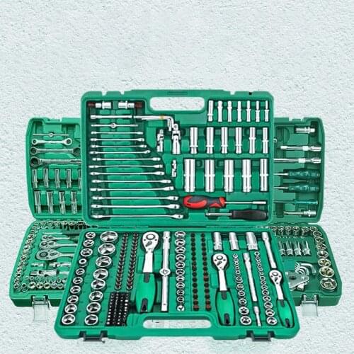 Tool Set Hand Tools For Car Repair Ratchet Spanner Wrench Socket Set Professional Hard Case Bicycle Tool Kits Garage Storage