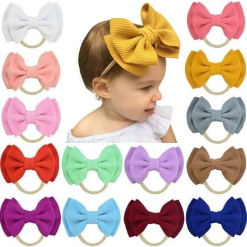 Focusnorm 14 Colors Infant Toddler Baby Girls Lace Double Hair Band Kid Headband Gift Party