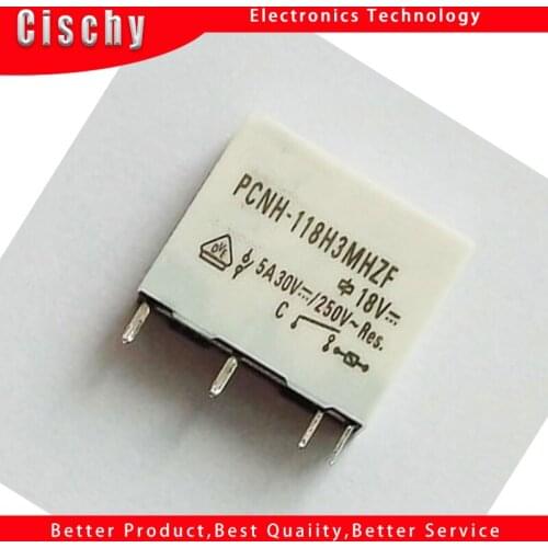10pcs/Lot Relay PCNH-118H3MHZF 18V 18VDC normally open 4 feet 5A PLC with PA1a 100%New original