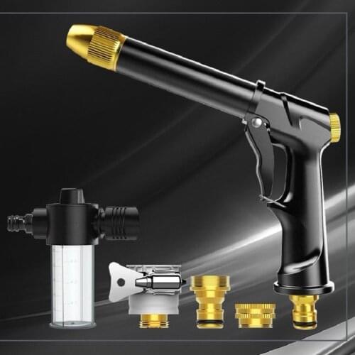 Multifunctional High Pressure Water Gun Foam Pot Nozzle Garden Hose Water Gun Car Wash Cleaning Water Gun For Watering Garden