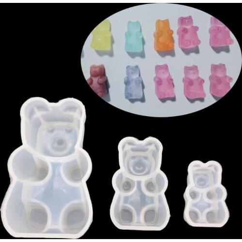 Gummy Bear Candy Silicone Mold Cake Chocolate Fondant Resin Pendant Jewelry DIY
