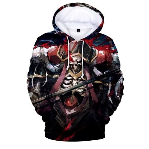 Classic New Anime Sudadera Overlord Albedo Hoodie 3D Print Autumn Men/women Hoodies Boys/girls Long Sleeve Overlord Pullovers