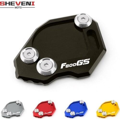 With Logo For BMW F800GS F800 GS F 800 GS 2008 2009 2010 2011 2012 2013 2014 2015 Side Stand Enlarge Plate Kickstand Extension