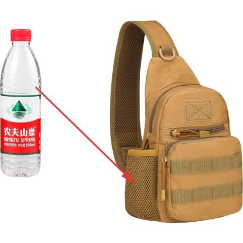 15L Military Shoulder Bag Portable Army Molle Tactical Backpack Outdoor Sports Hiking Camping Hunting Fishing Chest Bag Pack