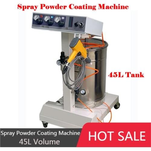 WX-101 Electrostatic Spray Powder Coating Machine 45L Powder Hopper Volume with Spraying Gun Paint