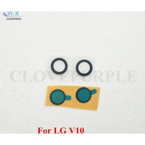 10PCS/Lot Rear Back Camera Glass Lens Cover with Adhesive Tape for LG V10 Repair Parts