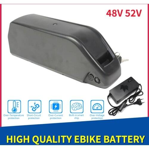 48V 52V 10.4Ah 13Ah Ebike Battery PACK Polly Frame Case Built in 18650 Cells Fit For Electric Bicycle Bafang Motor Kit