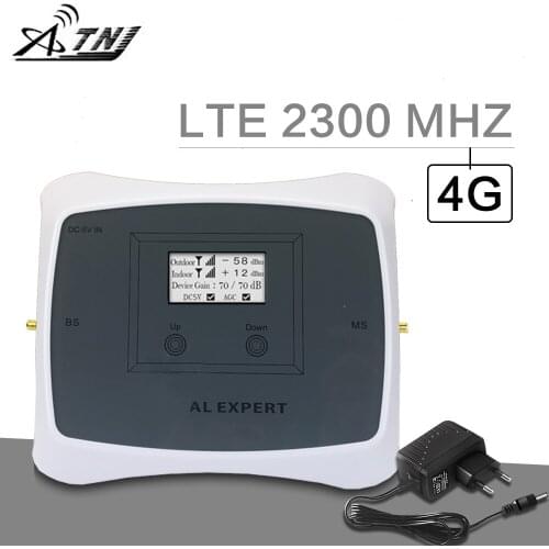 ATNJ 4G 2300 MHz Cellular Booster TDD Band 40 LTE 2300 2400 Mobile Phone Signal Repeater 70dB Gain AGC 4G Amplifier For India