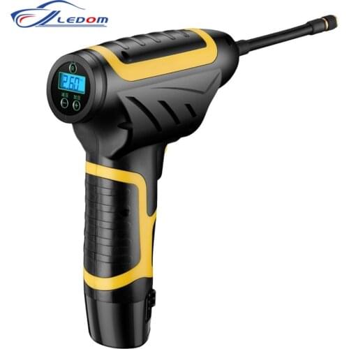 120W Wireless Car Air Compressor Handheld USB Rechargeable Tire Inflator Digital Inflatable Pump Pressure Gauge Cars Accessories