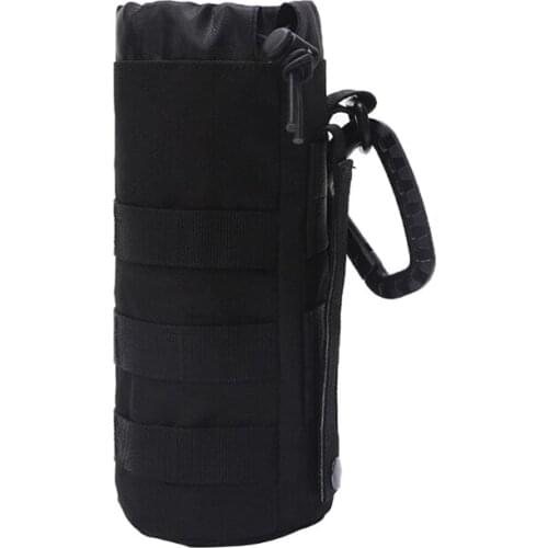 Molle Water Bottle Holder, Professional Water Bottle Pouch Bag, Hydration Carrier for Travel, Hiking with D-Ring Hook