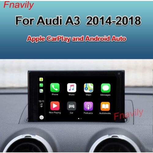 Fnavily OEM Retrofit Wireless CarPlay Box Waze Google Map For Audi A3 Apple CarPlay and Android Auto Retrofit Kit 2014