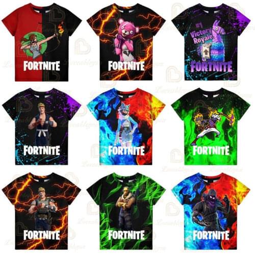 Fortnite Men and Women Victory Boys Girls Cartoon Tees Tops Teen Clothes 3 To 14 Years Kids T-shirt Game 3D Printed Tshirt