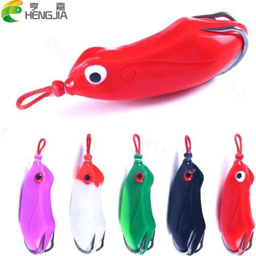 HENGJIA Thunder Frog 7CM 13G Fishing Lure Top Water Simulation Frog Fishing Lure Soft Bass Bait Fishing Tackle