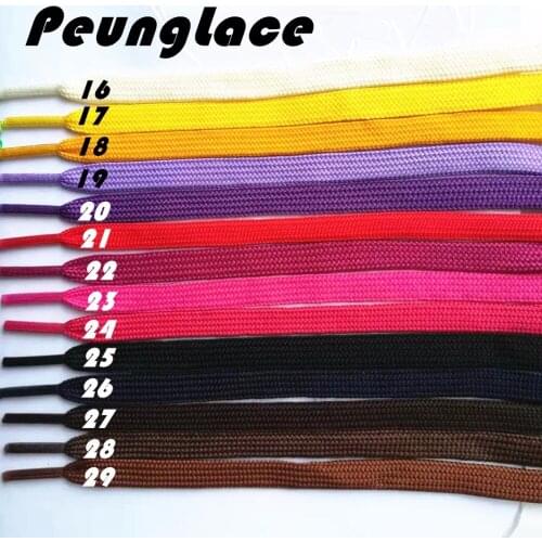 Quality PeungLace 100 pairs/lot 10mm Flat Tube Shoelaces