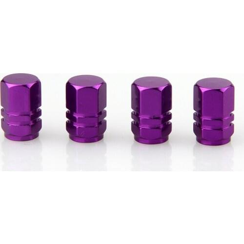 Tire Valve Stem Caps Purple Covers Automobiles Motorcycles Bicycles Trunks Wheel Tyre Accessories