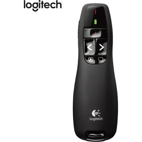 Logitech R400 USB Wireless Presenter Red Laser Pointer PPT Remote Control Pointer pen for PowerPoint Presentation teaching