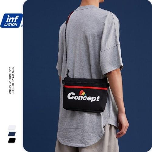 INFLATION Men 2020 Casual Clutch Money Bag Fashion Men Coin Purses Hand Bag Letter Print Wallet Mobile Phone Bag 261AI2019