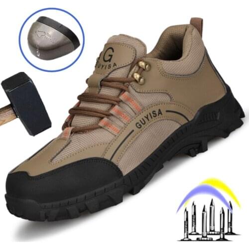 Indestructible Work Shoes Men Safety Boots Working Sneakers Male Shoes Construction Work Shoes Steel Toe Cap Shoes Safety Boots
