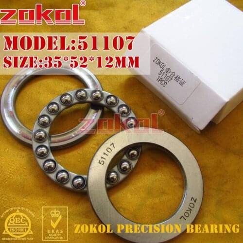 ZOKOL bearing 51107 Thrust Ball Bearing 8107 35*52*12mm