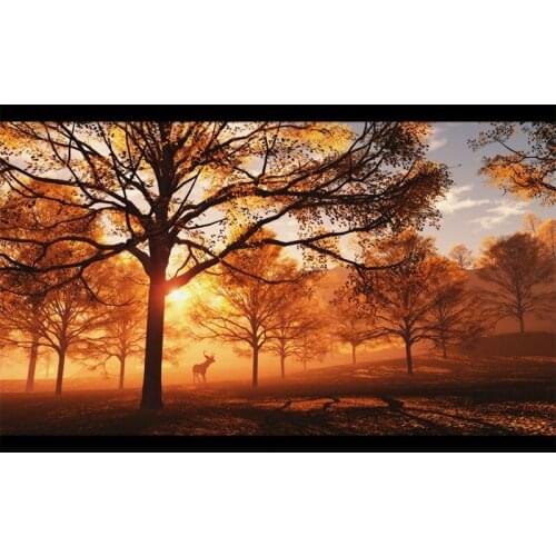 Full Round drill 5D DIY Diamond embroidery Landscape Forest Deer Diamond Painting Cross Stitch Rhinestone Mosaic decoration