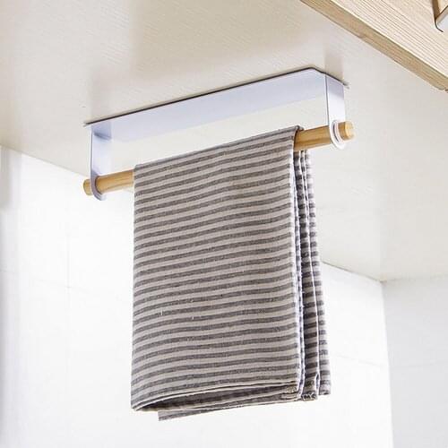 Self Adhesive Roll Paper Toilet Towel Holder Rack Wall Mount Suction Towel Rack Mug Cup Organizer Kitchen Bathroom Accessories